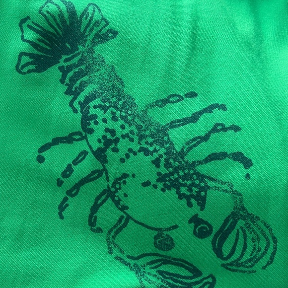 Lily Pulitzer green pique jersey tank style dress - Picture 2 of 3